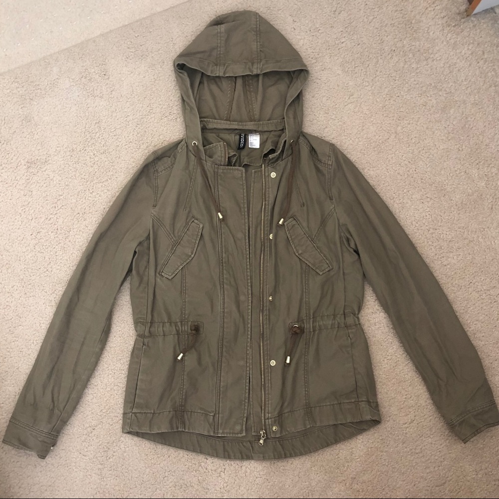 SALE! H&M Divided Green Utility Jacket